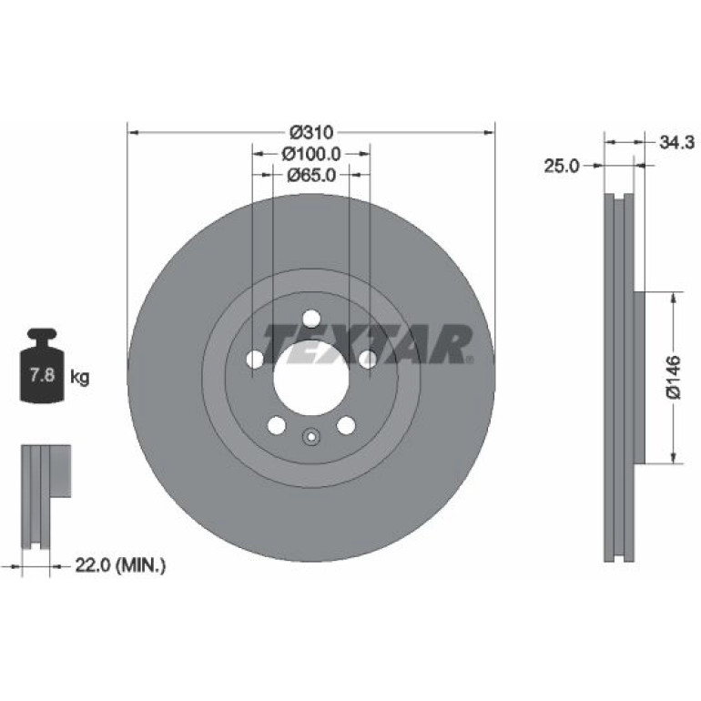 Bremsscheibe Audi P. A1 1.0-2.0 14 92275905 Bremsscheibe Audi P. A1 1.0-2.0 14 92275905