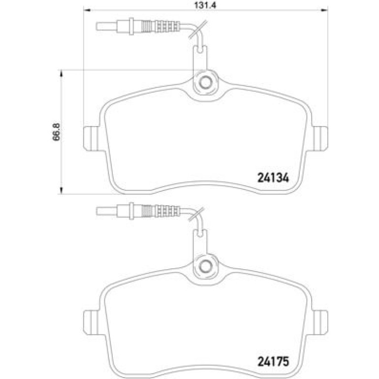 BREMBO Bremsklötze VA P 61 109 BREMBO Bremsklötze VA P 61 109