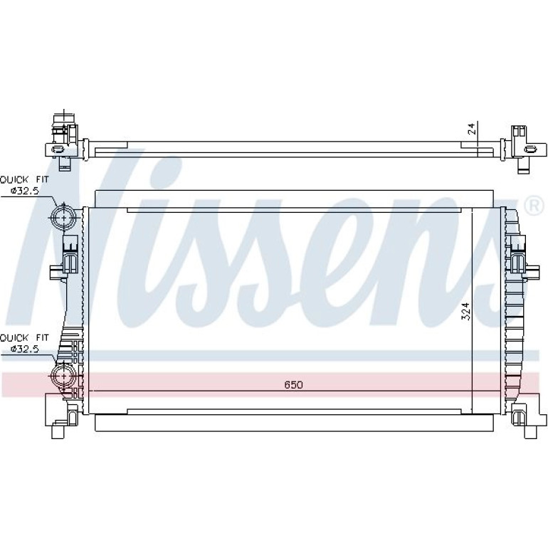 Wasserkühler PKW 65317