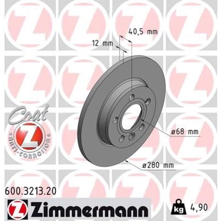 17 482 025 Bremsscheibe HA 600.3213.20 17 482 025 Bremsscheibe HA 600.3213.20