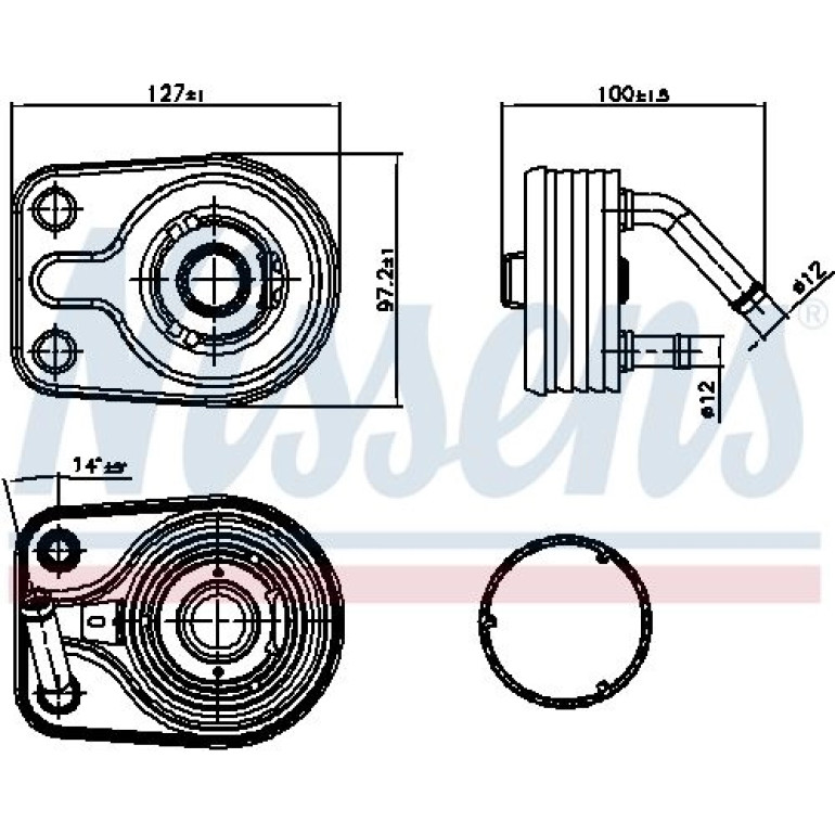 Ölkühler PKW 91163 Ölkühler PKW 91163