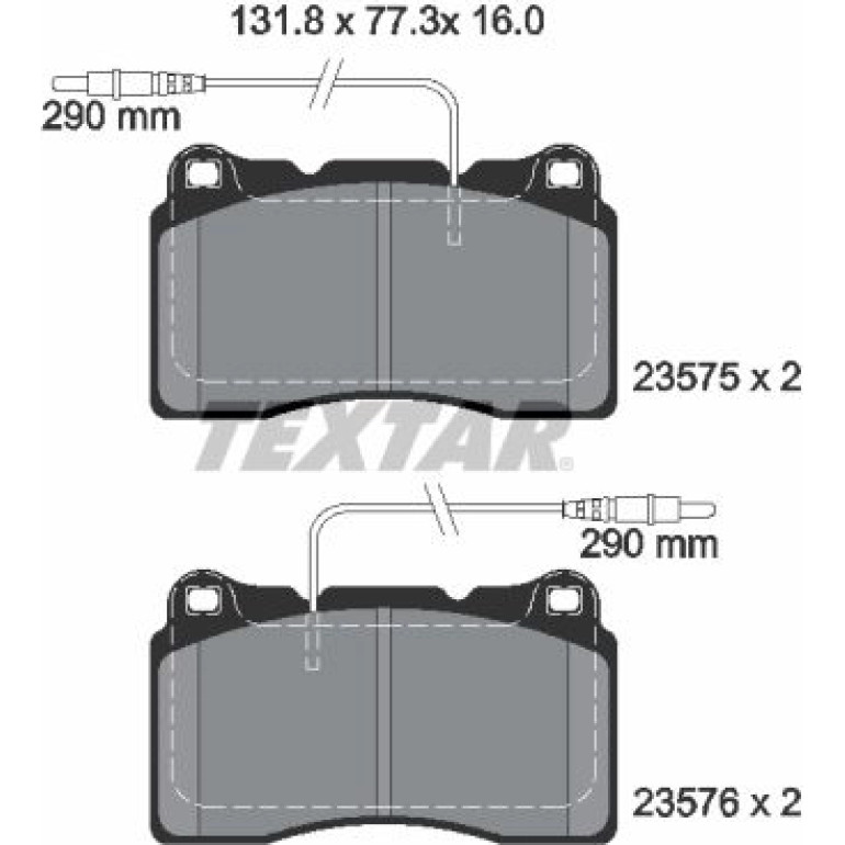 Bremsbelagsatz Peugeot S. 607 00 2357501 Bremsbelagsatz Peugeot S. 607 00 2357501