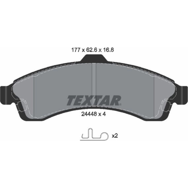 Bremsbelagsatz Saab S. 9-7X 2444801 Bremsbelagsatz Saab S. 9-7X 2444801