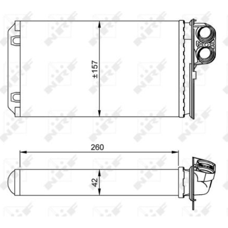 Wärmetauscher, Innenraumheizung 53216 Wärmetauscher, Innenraumheizung 53216