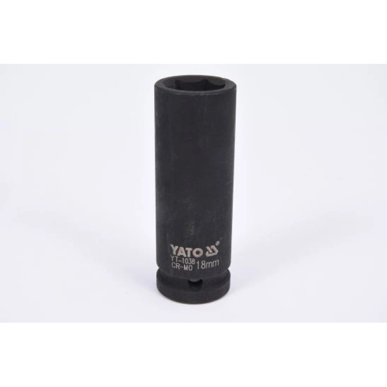 Kraft-Steckschlüssel Lang 18 mm 1/2 YT-1038