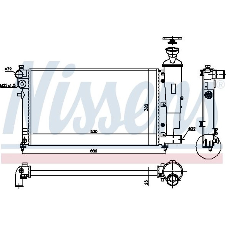 Wasserkühler PKW 61276 Wasserkühler PKW 61276
