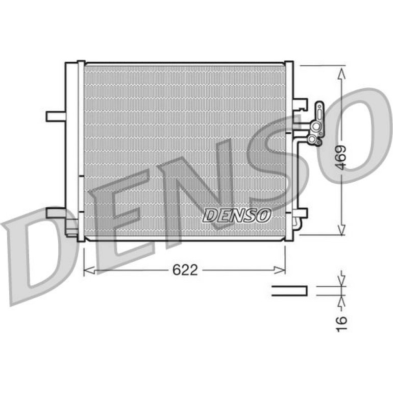 DENSO Klimaanlagenkühler DCN10016 DENSO Klimaanlagenkühler DCN10016