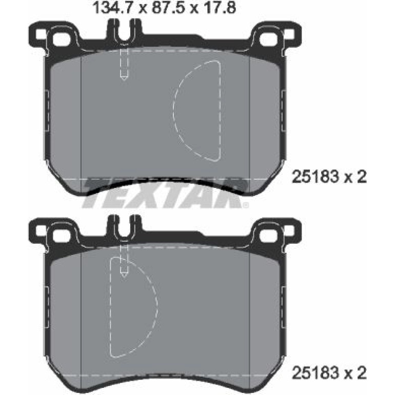 Bremsbelagsatz Db P. R231/W222 Sl 12 2518301 Bremsbelagsatz Db P. R231/W222 Sl 12 2518301