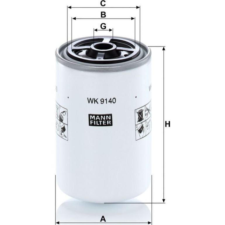 Mann & Hummel Filter div WK 9140