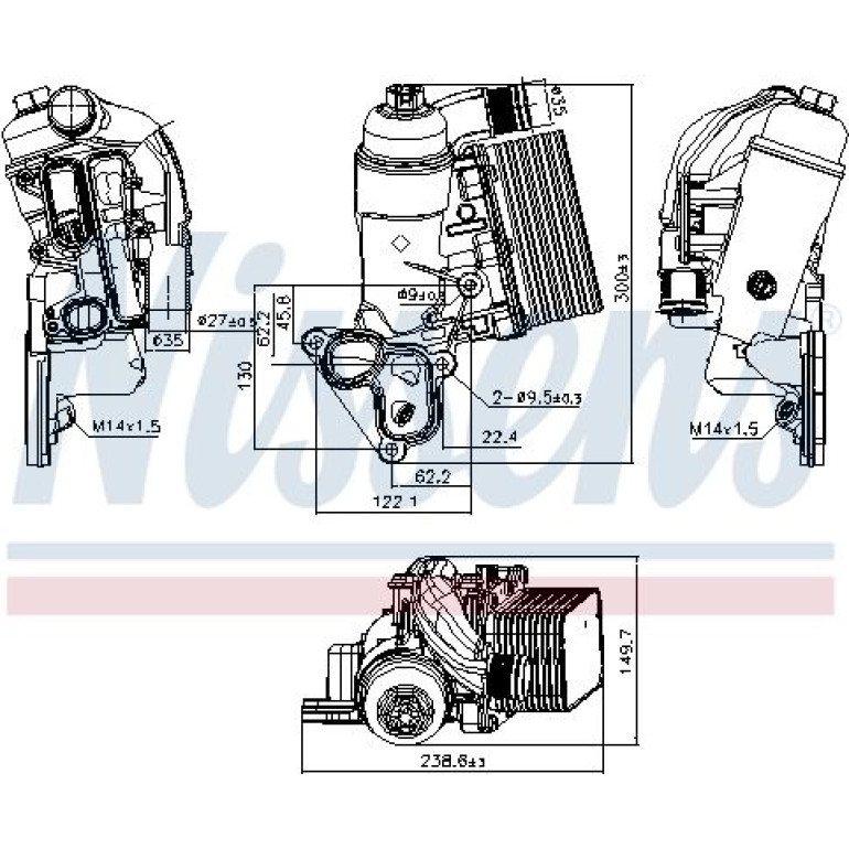 Ölkühler PKW 90953 Ölkühler PKW 90953