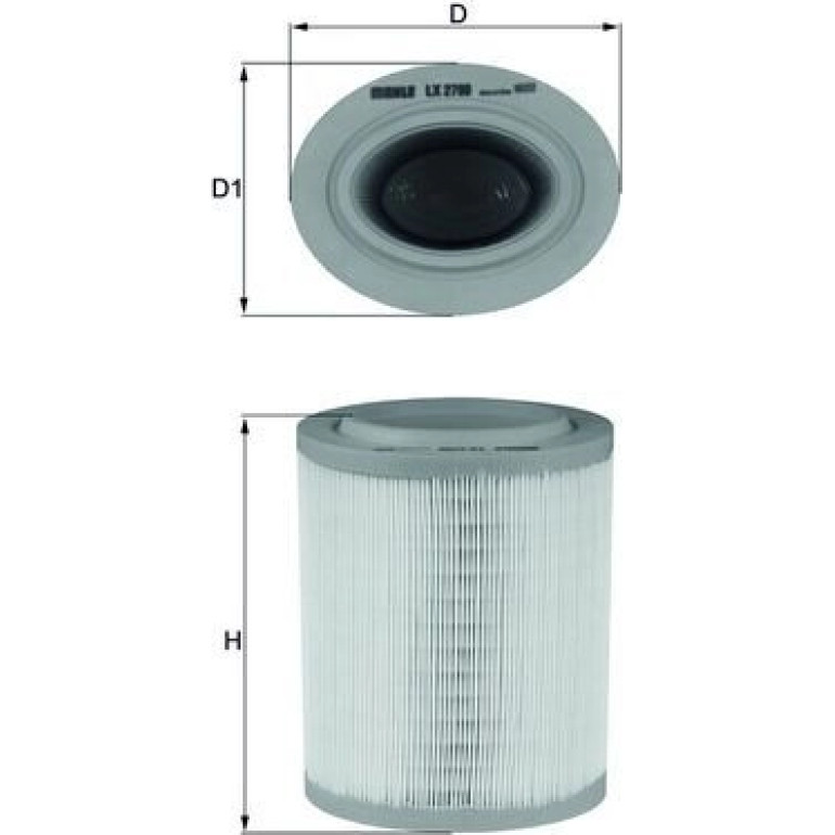 MAHLE Luftfilter LX 2790
