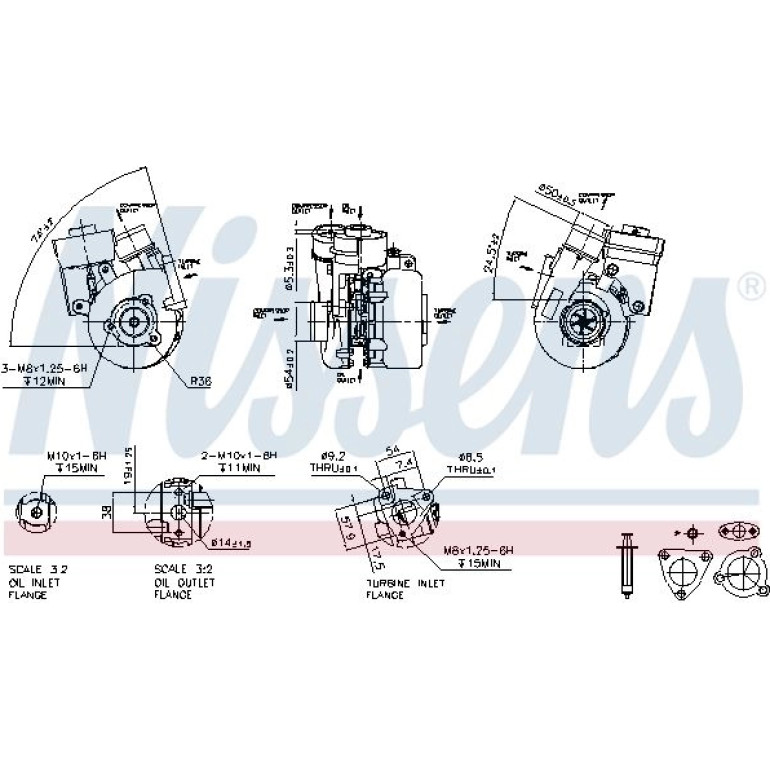 NISSENS Turbolader 93125 NISSENS Turbolader 93125