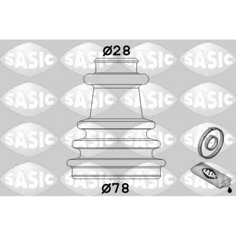 SASIC Faltenbalgsatz, Antriebswelle 2933733 SASIC Faltenbalgsatz, Antriebswelle 2933733
