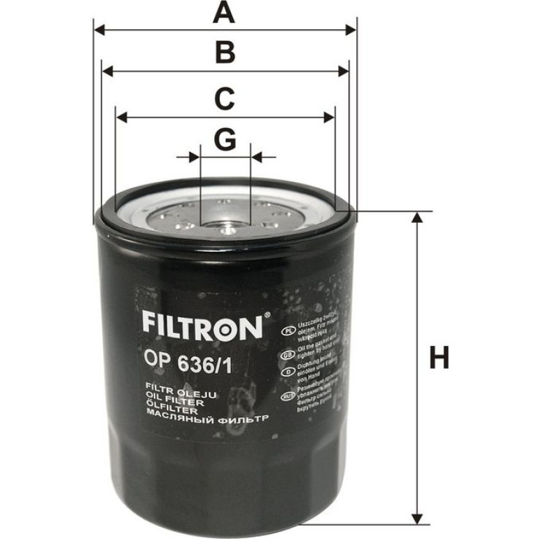 FILTRON Ölfilter OP 636/1 FILTRON Ölfilter OP 636/1