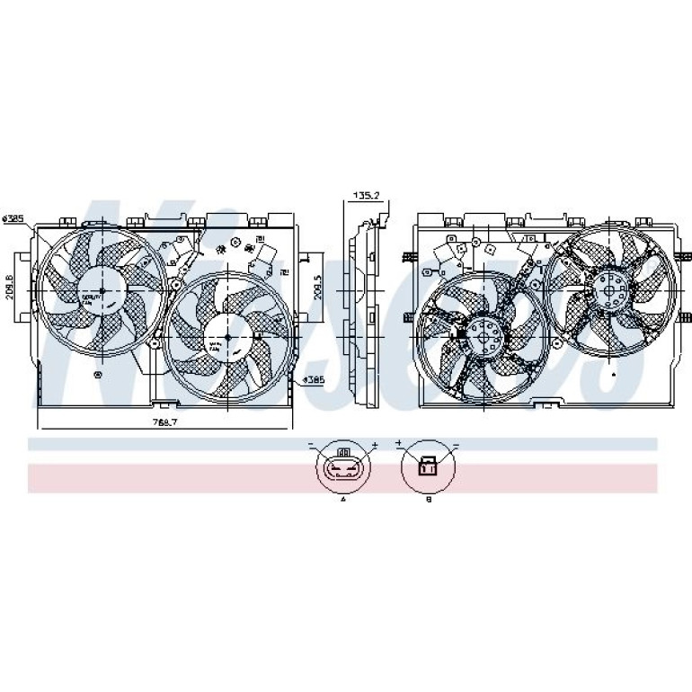Kühlerlüfter PKW 850115