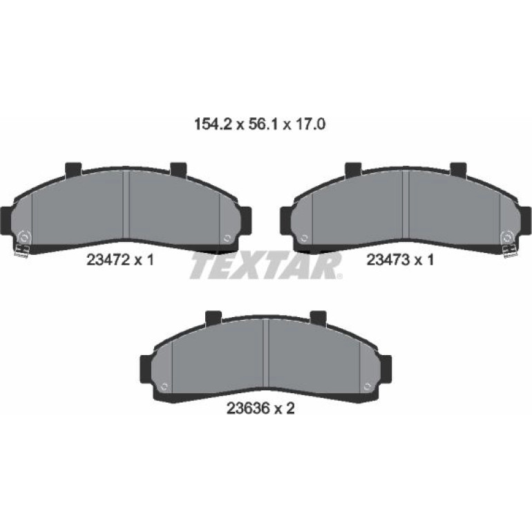 Bremsbelagsatz Ford P. Explorer -99 2347201 Bremsbelagsatz Ford P. Explorer -99 2347201