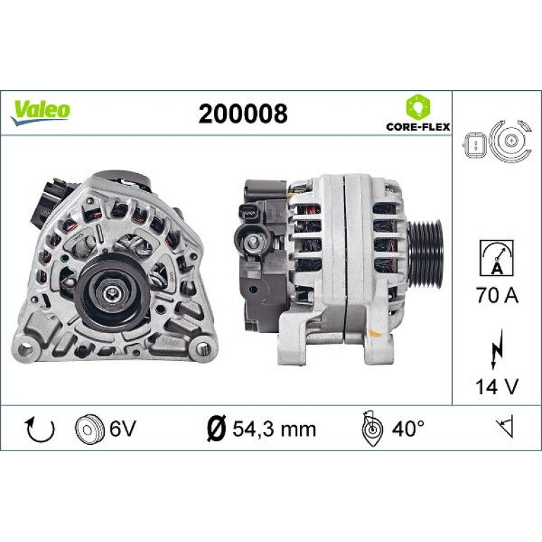 VALEO Generator 200008 VALEO Generator 200008