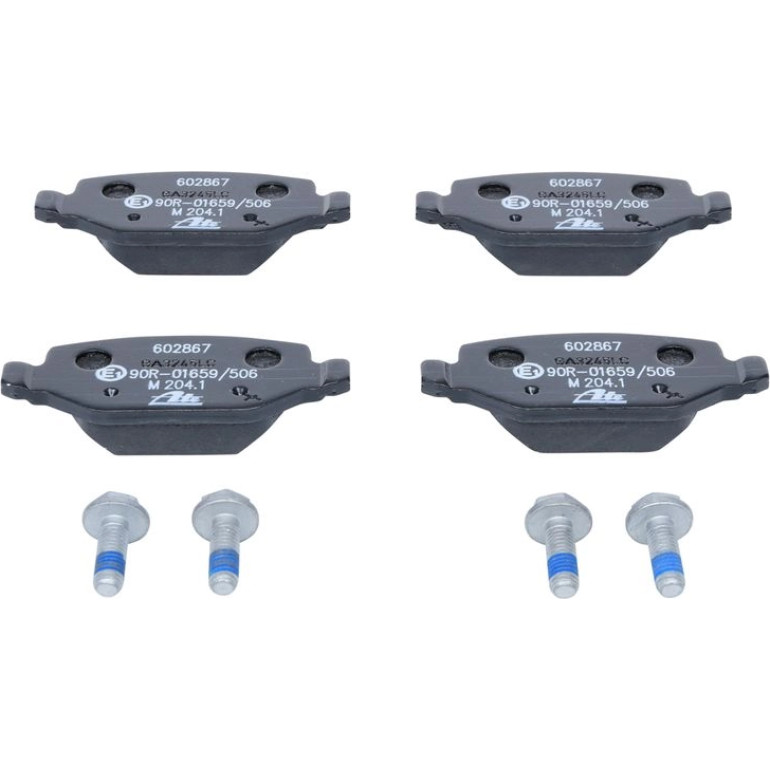ATE Bremsbelagsatz Alfa Romeo Hinterachse 147/156/Gt 1, 6-3, 2 97-10 13.0460-2867.2 ATE Bremsbelagsatz Alfa Romeo Hinterachse 147/156/Gt 1, 6-3, 2 97-10 13.0460-2867.2