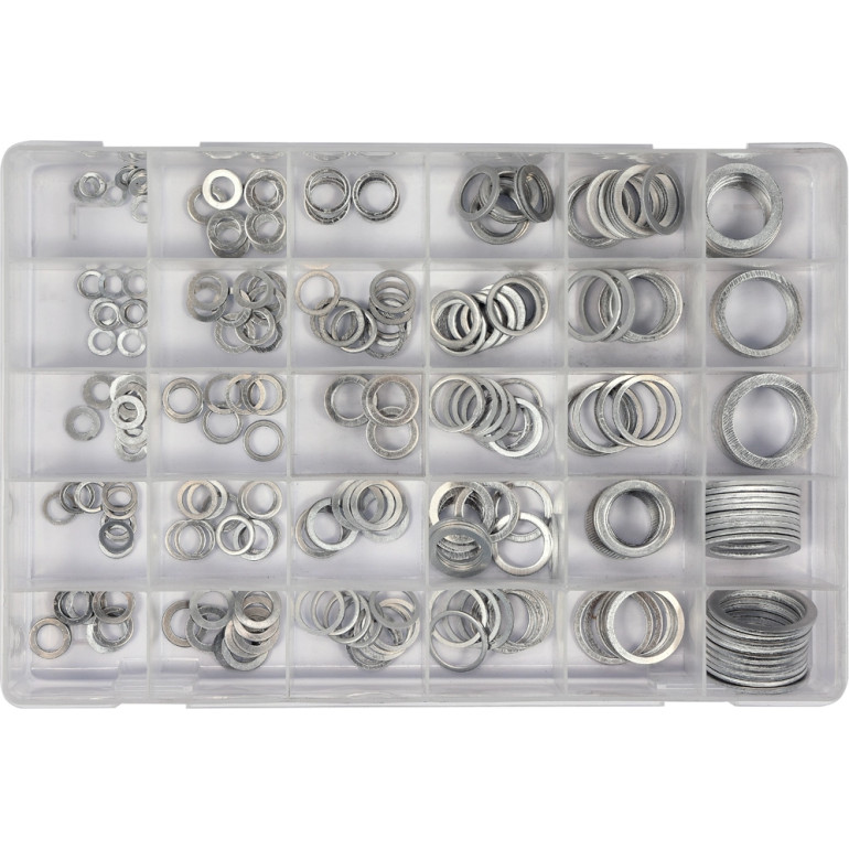Alu-Dichtring-Sortiment 300Tlg YT-06865 Alu-Dichtring-Sortiment 300Tlg YT-06865