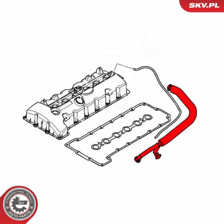 ESEN SKV Schlauch, Kurbelgehäuseentlüftung 43SKV331 ESEN SKV Schlauch, Kurbelgehäuseentlüftung 43SKV331