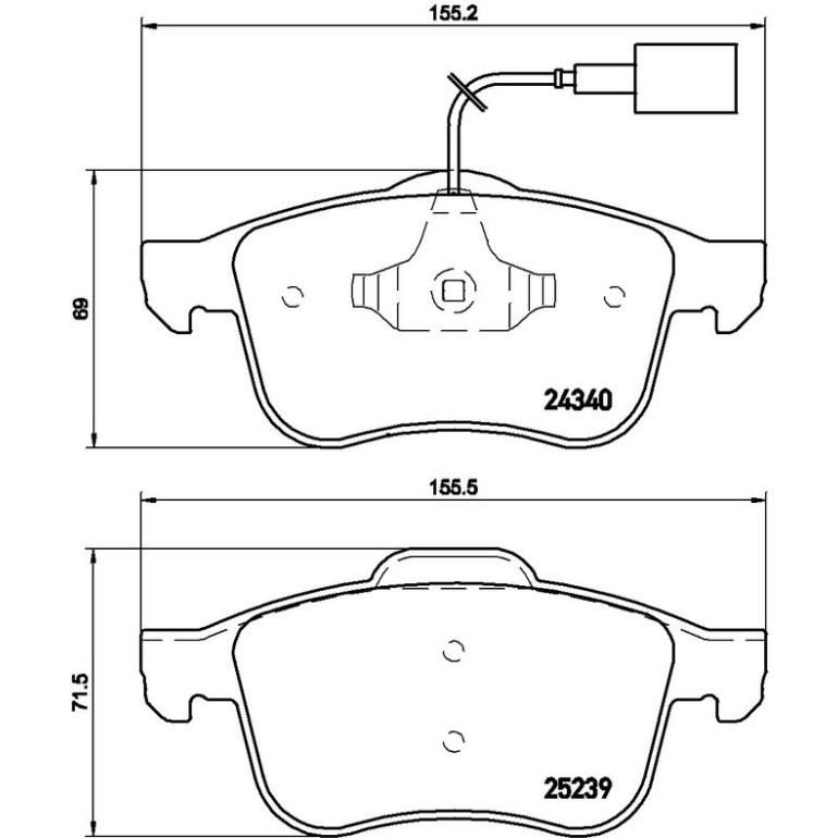 BREMBO Bremsklötze VA P 23 132 BREMBO Bremsklötze VA P 23 132