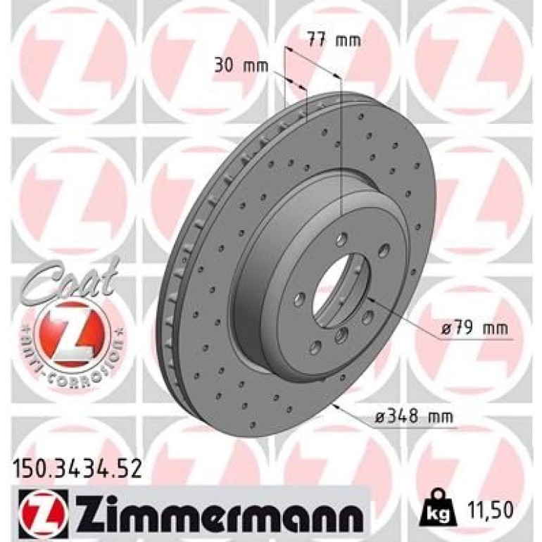 11 481 055 Sport Bremsscheibe VA Sport 150.3434.52 11 481 055 Sport Bremsscheibe VA Sport 150.3434.52