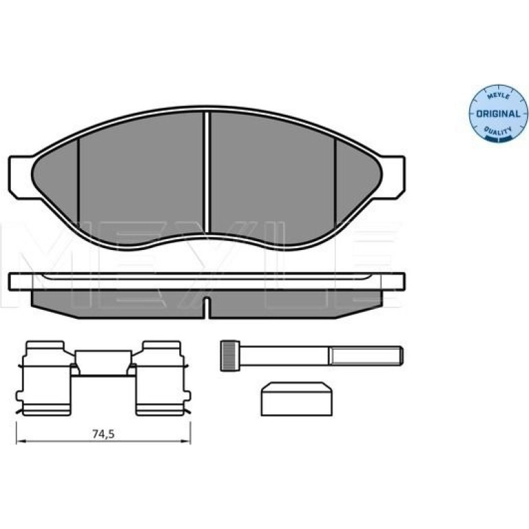 Bremsbelagsatz Fiat P. Ducato 06- Adowno— 1100/1500 025 244 6819/W1 Bremsbelagsatz Fiat P. Ducato 06- Adowno— 1100/1500 025 244 6819/W1