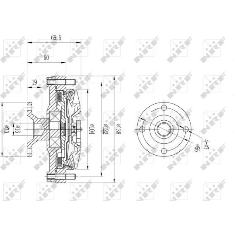 Kupplung, Kühlerlüfter NRF49614 Kupplung, Kühlerlüfter NRF49614