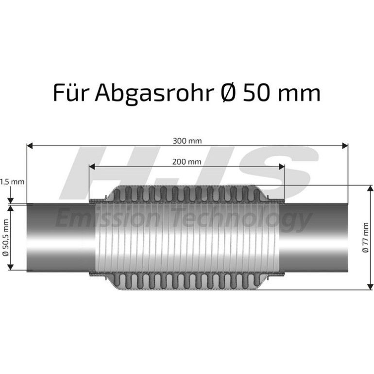 Flexrohr mit Schellen 83 00 8416 Flexrohr mit Schellen 83 00 8416