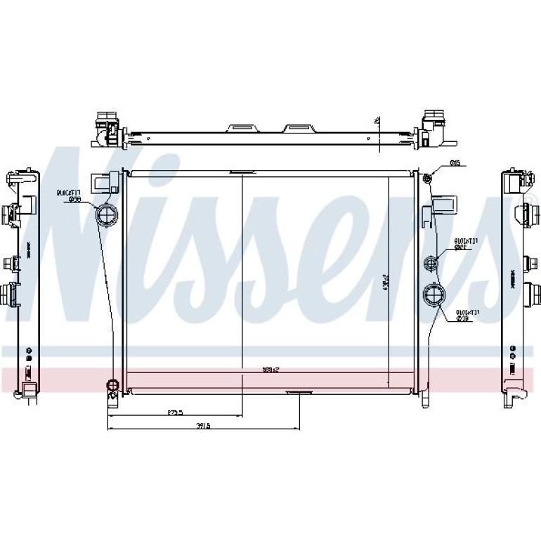 Wasserkühler PKW 627035 Wasserkühler PKW 627035