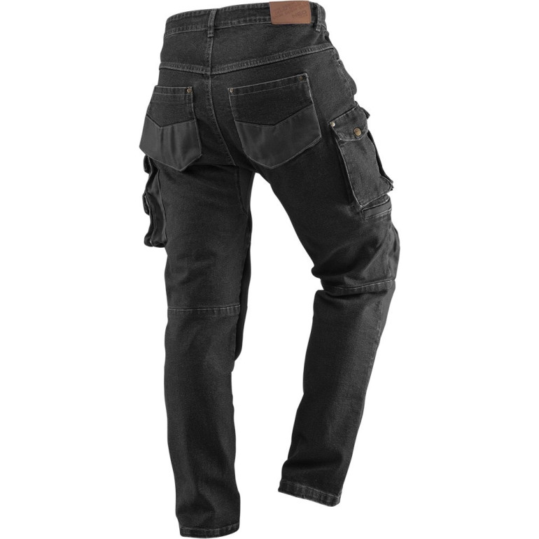 Denim-Arbeitshose, Schwarz, Größe L 81-236-L Denim-Arbeitshose, Schwarz, Größe L 81-236-L