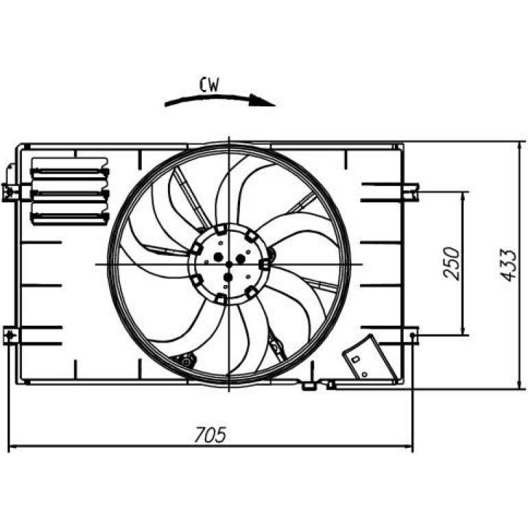 Lüfter Motorkühlung 47927 Lüfter Motorkühlung 47927