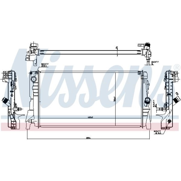 Wasserkühler PKW 60863 Wasserkühler PKW 60863