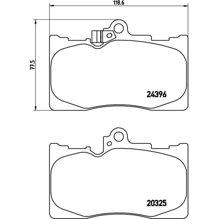 BREMBO Bremsklötze VA P 83 072 BREMBO Bremsklötze VA P 83 072