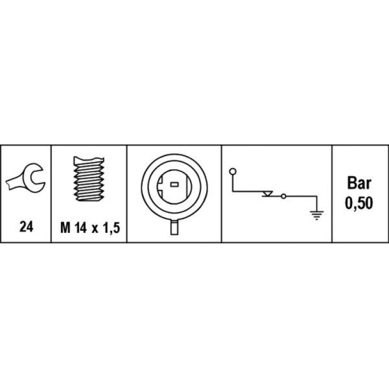 HELLA Öldruckschalter 6ZL 003 259-491 HELLA Öldruckschalter 6ZL 003 259-491