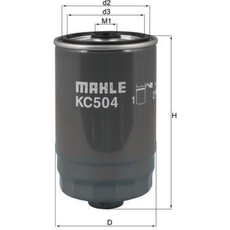 MAHLE Kraftstofffilter KC 504 MAHLE Kraftstofffilter KC 504