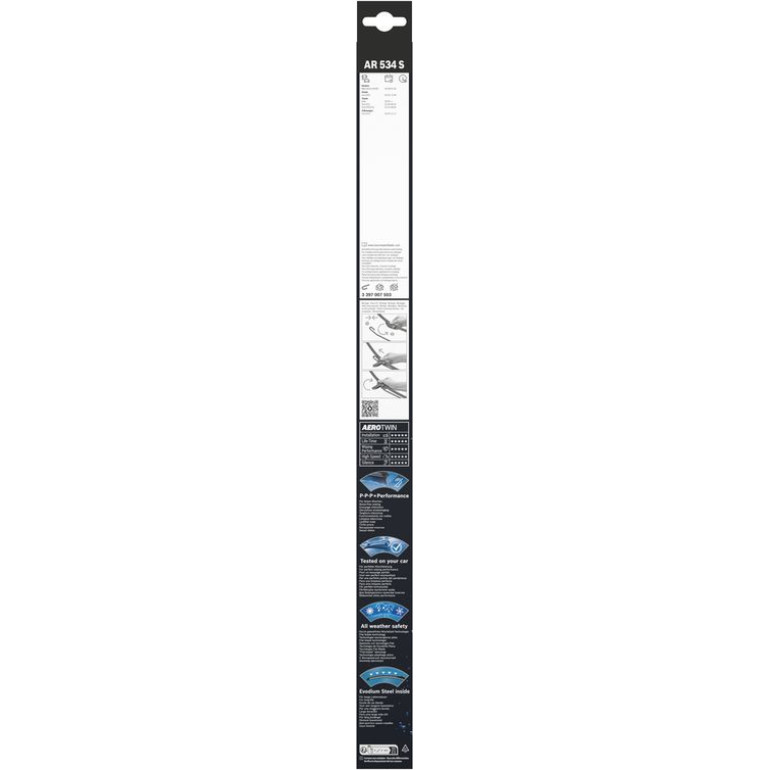 Bosch Scheibenwischer Aerotwin AR534S Bosch AeroTwin 530/380 3397007503 Bosch Scheibenwischer Aerotwin AR534S Bosch AeroTwin 530/380 3397007503