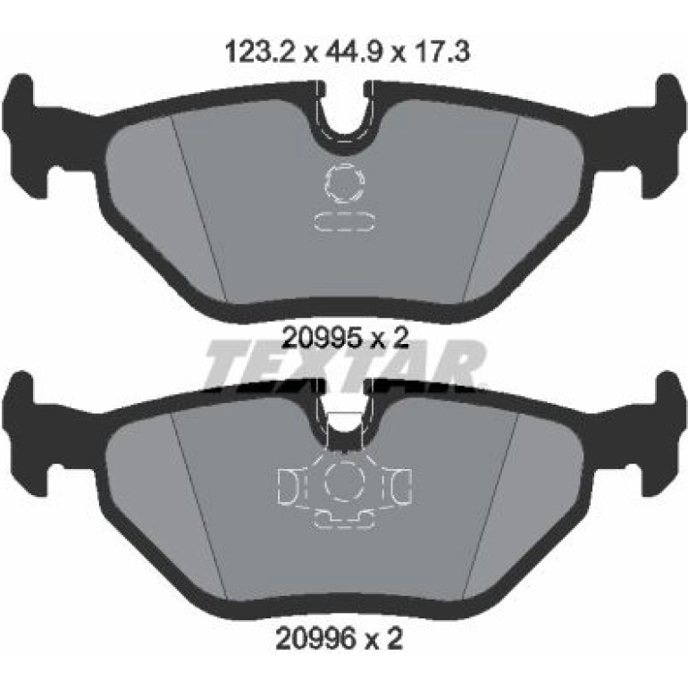 Bremsbelagsatz Bmw T. E32/E34 2099501 Bremsbelagsatz Bmw T. E32/E34 2099501