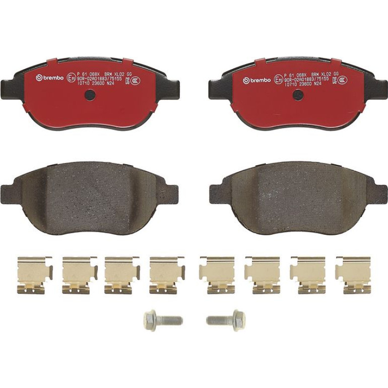 BREMBO Bremsklötze Xtra VA P 61 068X BREMBO Bremsklötze Xtra VA P 61 068X