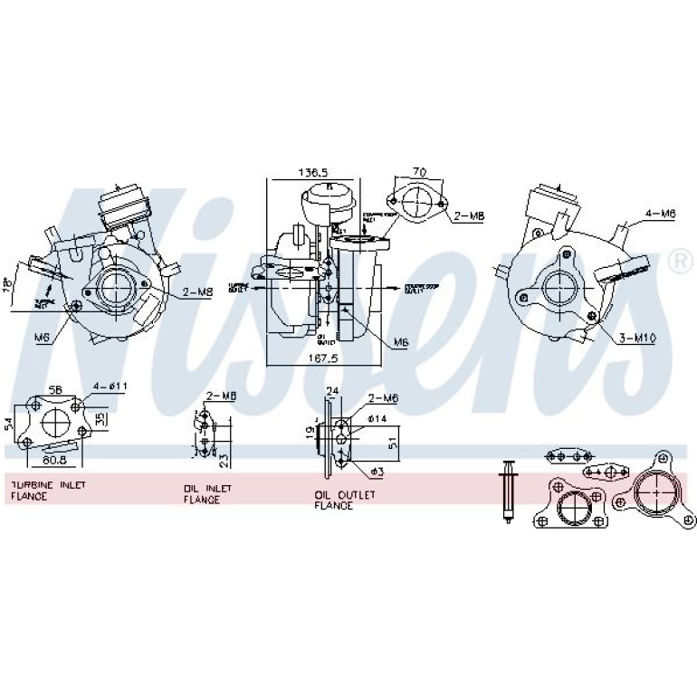 NISSENS Turbolader 93731 NISSENS Turbolader 93731