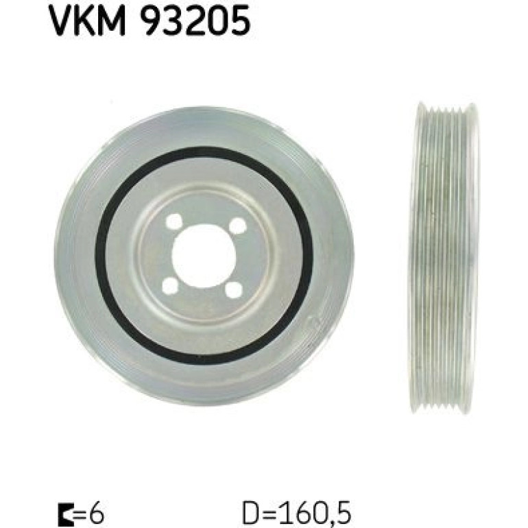 SKF Riemenscheibe, Kurbelwelle VKM 93205 SKF Riemenscheibe, Kurbelwelle VKM 93205