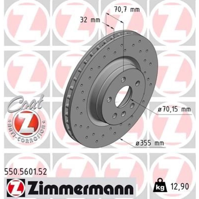 Bremsscheibe VA Sport 550.5601.52 Bremsscheibe VA Sport 550.5601.52