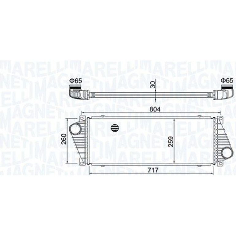 MAGNETI MARELLI Ladeluftkühler 351319205020 MAGNETI MARELLI Ladeluftkühler 351319205020
