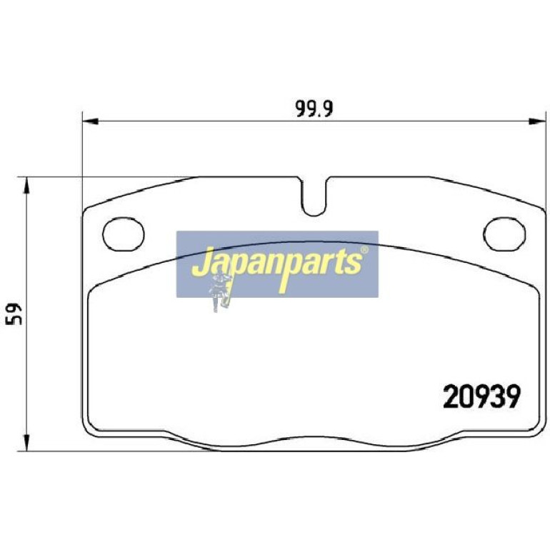 Japanparts Bremsbeläge PA-0406AF Japanparts Bremsbeläge PA-0406AF