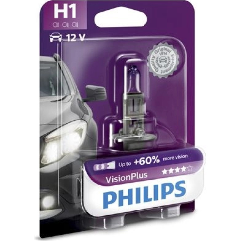 H1 VisionPlus 12V.55W.P14,5S Lampe 12258VPB1 H1 VisionPlus 12V.55W.P14,5S Lampe 12258VPB1