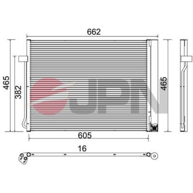 JPN Kondensator, Klimaanlage 60C9083-JPN JPN Kondensator, Klimaanlage 60C9083-JPN