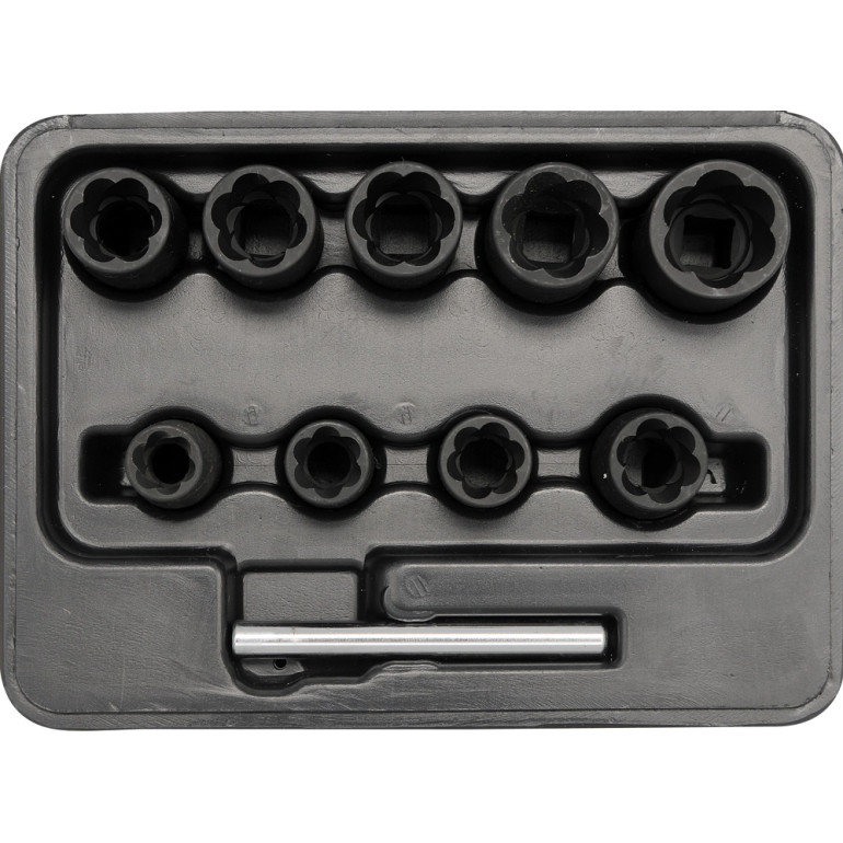 Spezialausdreheinsatz-Set 10-Tlg. 3/8 YT-0603