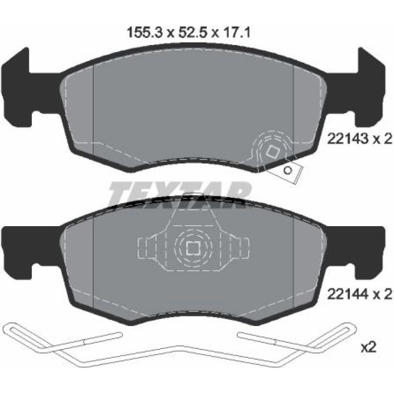 Bremsbelagsatz Opel P. Corsa 1.0-1.4 14 2214301
