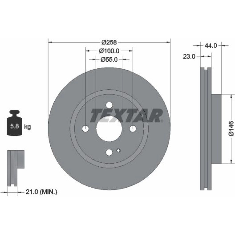 Bremsscheibe Mazda S. 2 07 92166803 Bremsscheibe Mazda S. 2 07 92166803