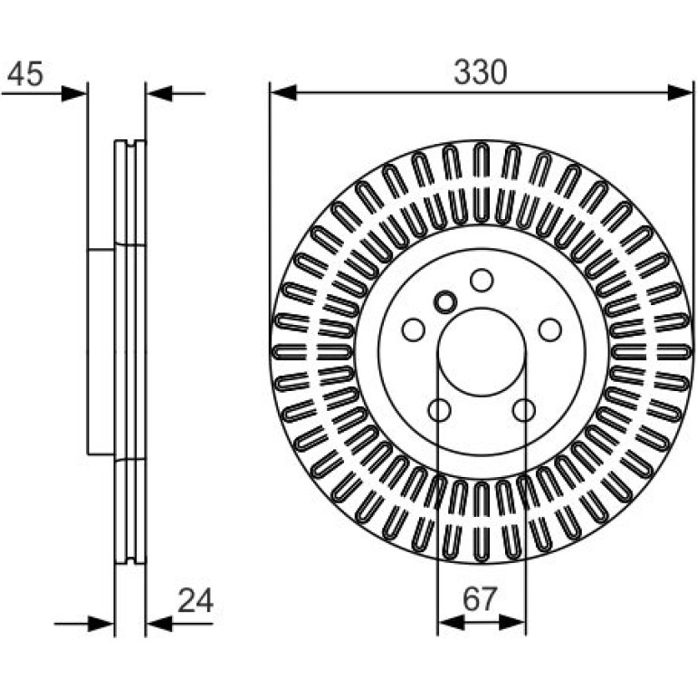Bremsscheibe 0 986 479 C94 Bremsscheibe 0 986 479 C94